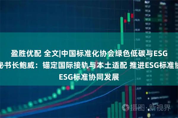 盈胜优配 全文|中国标准化协会绿色低碳与ESG专委会秘书长鲍威:锚定国际接轨与本土适配 推进ESG标准协同发展